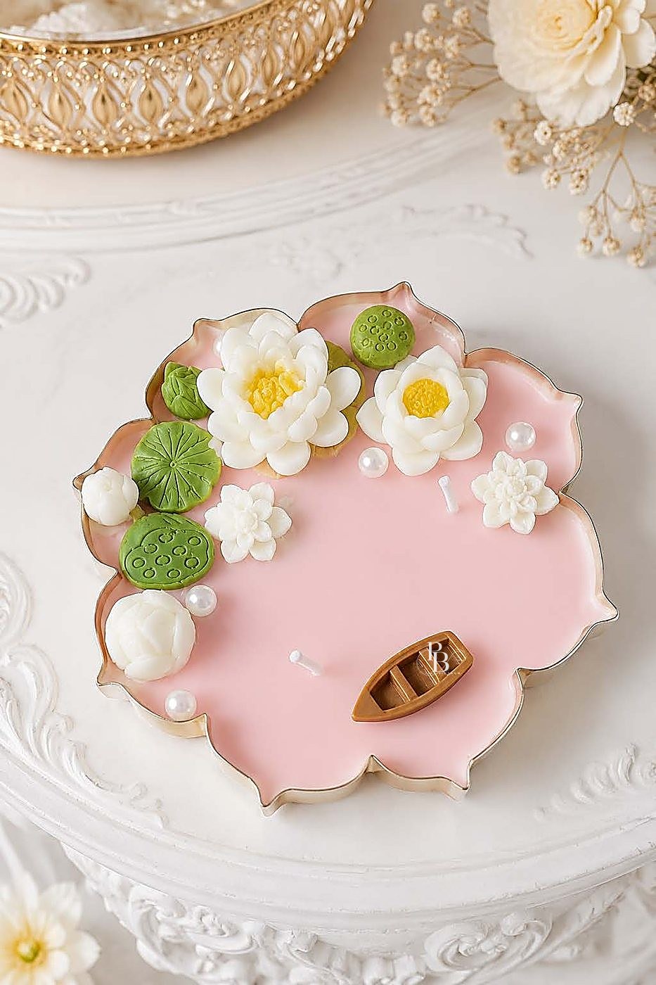 Floral urli candles for weddings